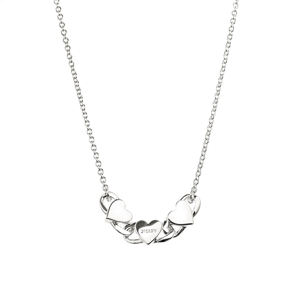 Stolen Girlfriends Club Triple Heart Love Chain Necklace – Walker