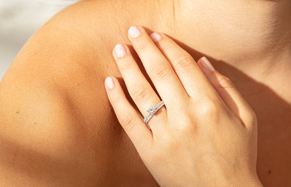 Comet Diamond Ring and Band