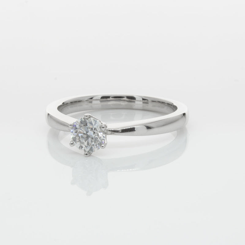 18ct White Gold .53ct Diamond Nova Ring-Ring-Walker & Hall