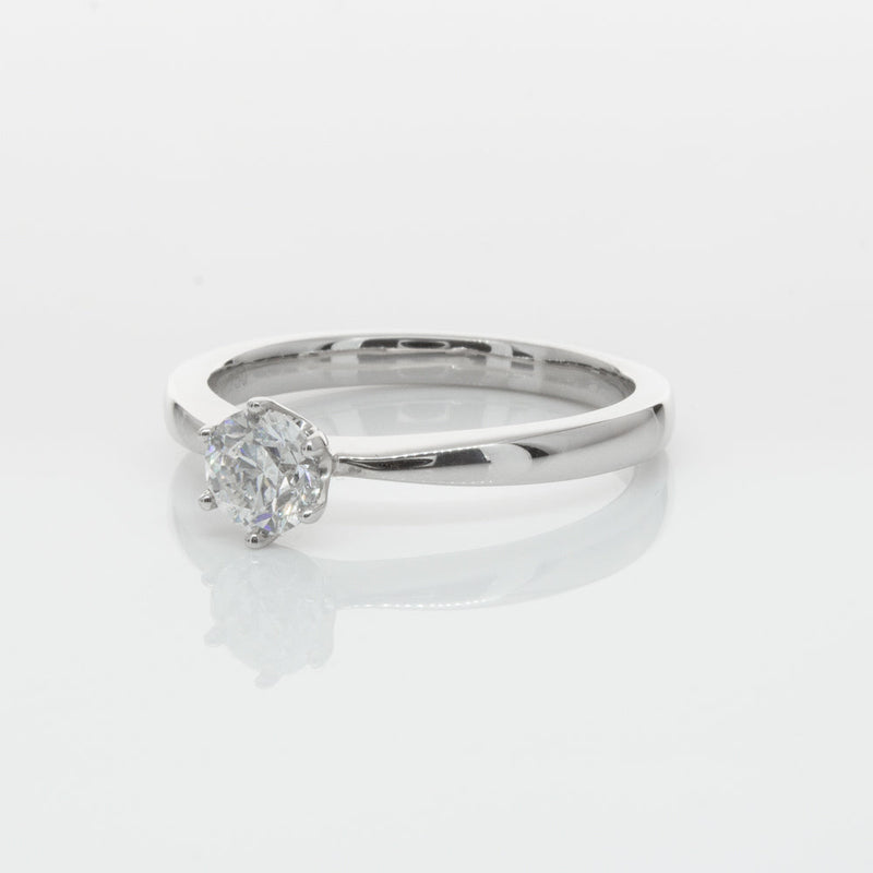 18ct White Gold .53ct Diamond Nova Ring-Ring-Walker & Hall