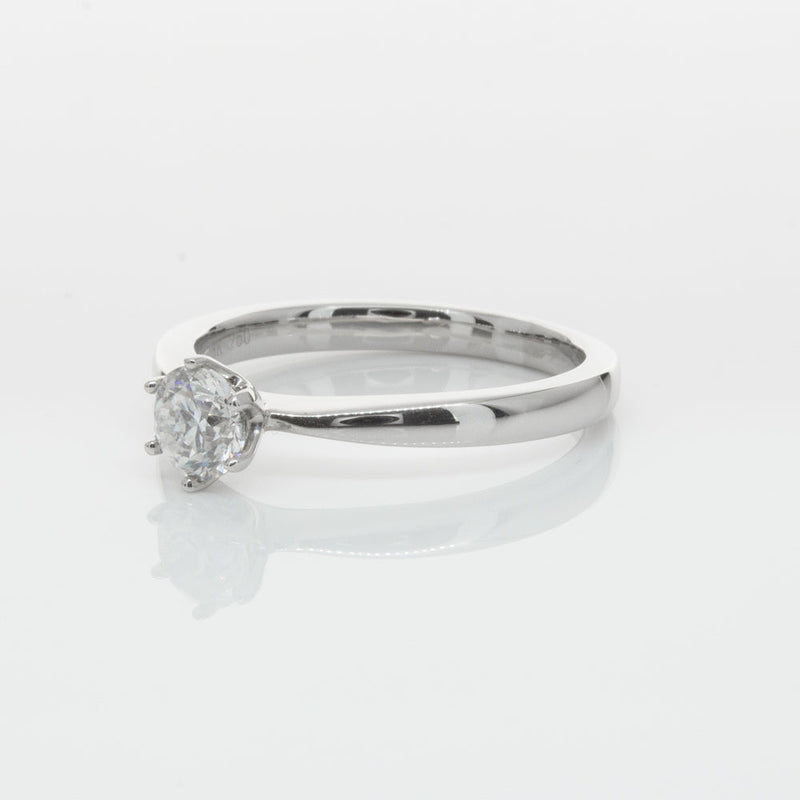 18ct White Gold .53ct Diamond Nova Ring-Ring-Walker & Hall