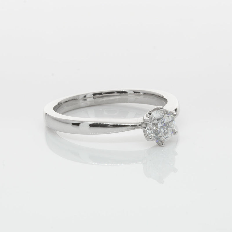 18ct White Gold .53ct Diamond Nova Ring-Ring-Walker & Hall