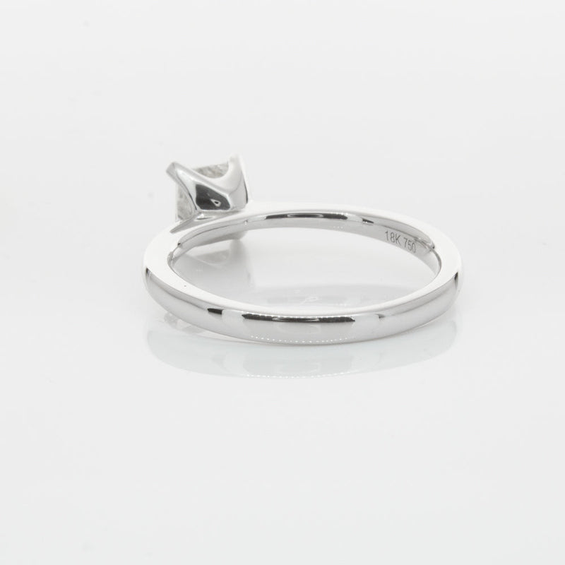18ct White Gold .71ct Princess Cut Diamond Royale Ring-Ring-Walker & Hall