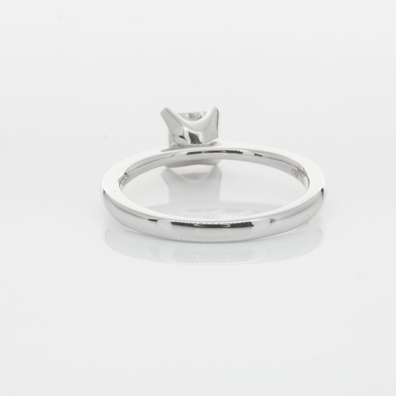 18ct White Gold .71ct Princess Cut Diamond Royale Ring-Ring-Walker & Hall