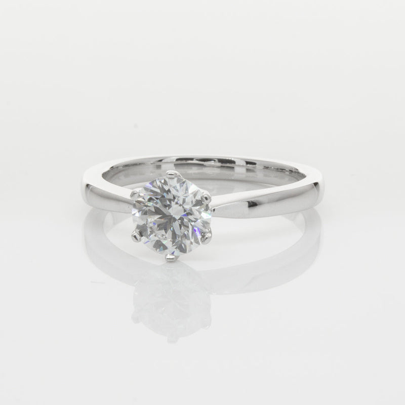 18ct White Gold 1.01ct Diamond Nova Ring-Ring-Walker & Hall