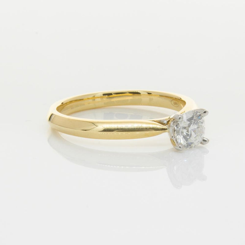 18ct Yellow Gold .50ct Diamond Venetian Ring-Ring-Walker & Hall