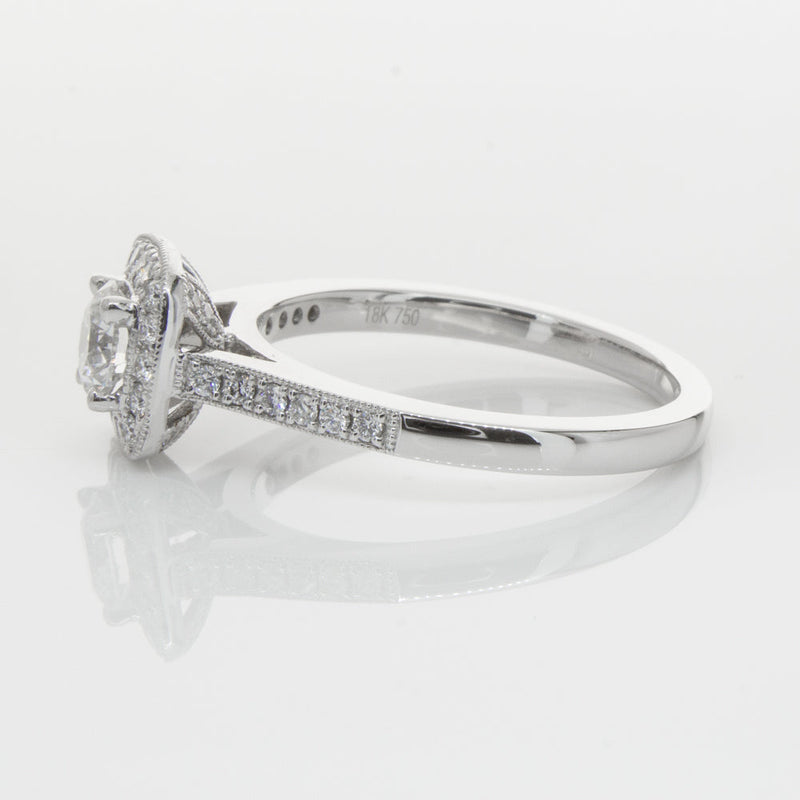 18ct White Gold .50ct Diamond Aurora Ring-Ring-Walker & Hall