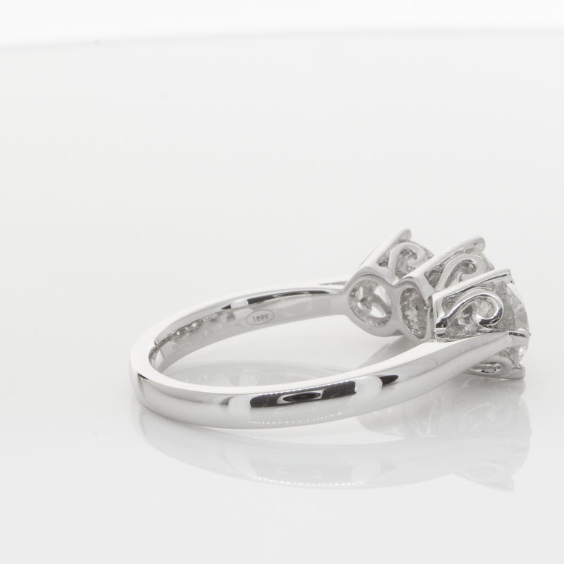 18ct White Gold 2.11ct Diamond Coronado Ring-Ring-Walker & Hall