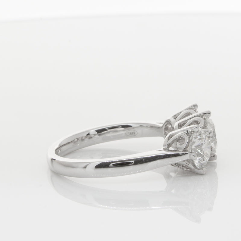 18ct White Gold 2.11ct Diamond Coronado Ring-Ring-Walker & Hall