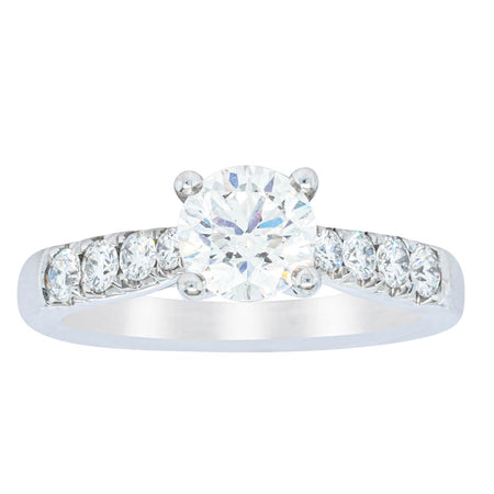 18ct White Gold 1.00ct Diamond Phoenix Ring-Ring-Walker & Hall