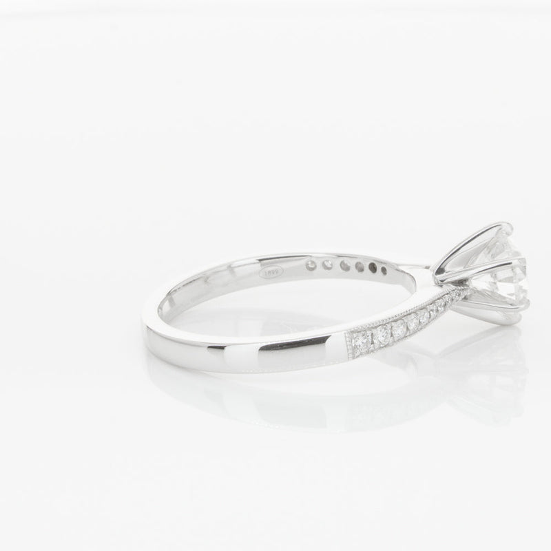 18ct White Gold 1.00ct Diamond Zenith Ring-Ring-Walker & Hall
