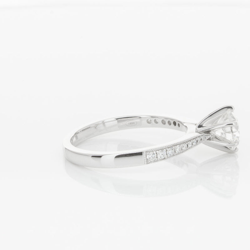 18ct White Gold 1.00ct Diamond Zenith Ring-Ring-Walker & Hall
