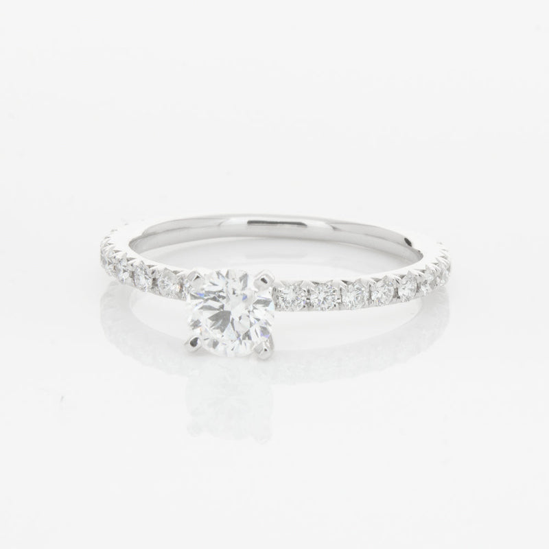 18ct White Gold .51ct Diamond Comet Ring-Ring-Walker & Hall