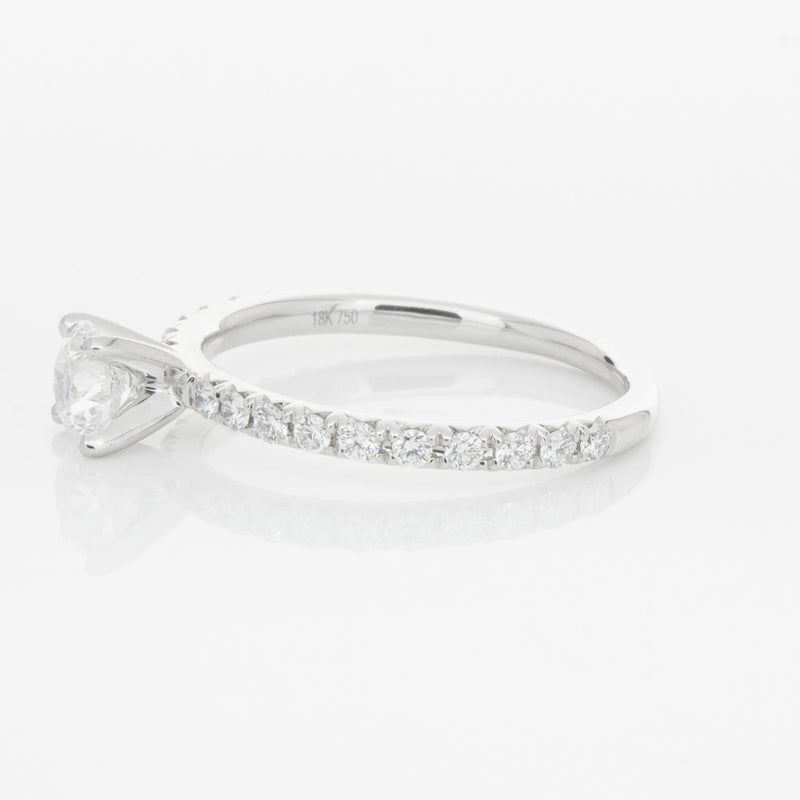 18ct White Gold .51ct Diamond Comet Ring-Ring-Walker & Hall