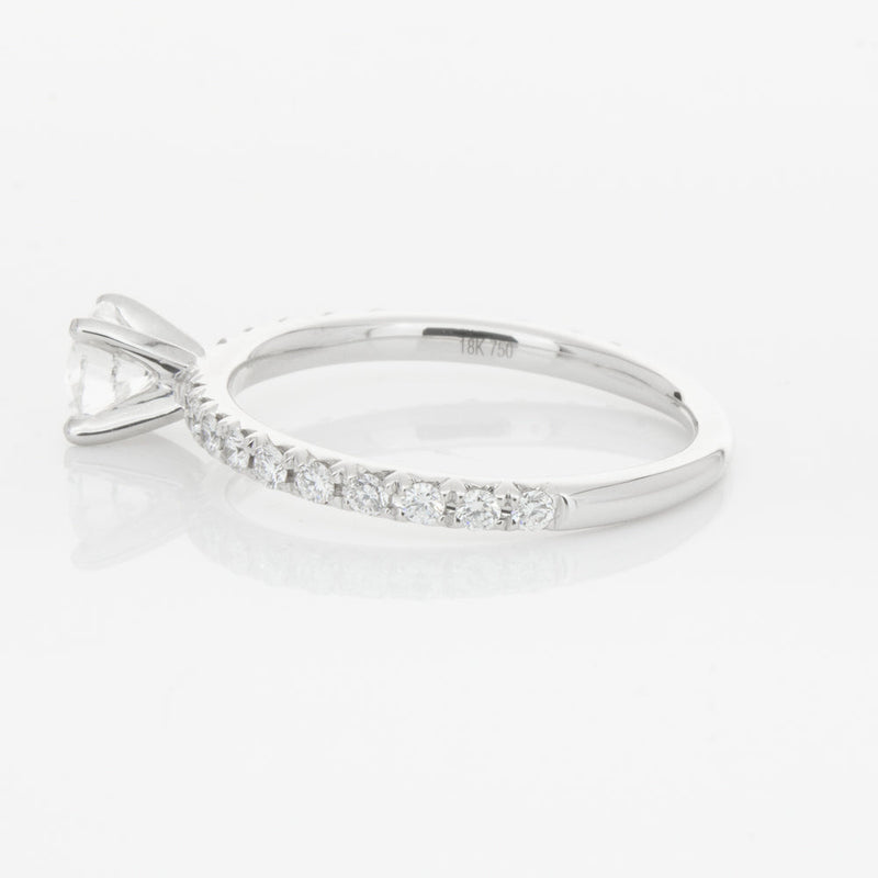 18ct White Gold .51ct Diamond Comet Ring-Ring-Walker & Hall
