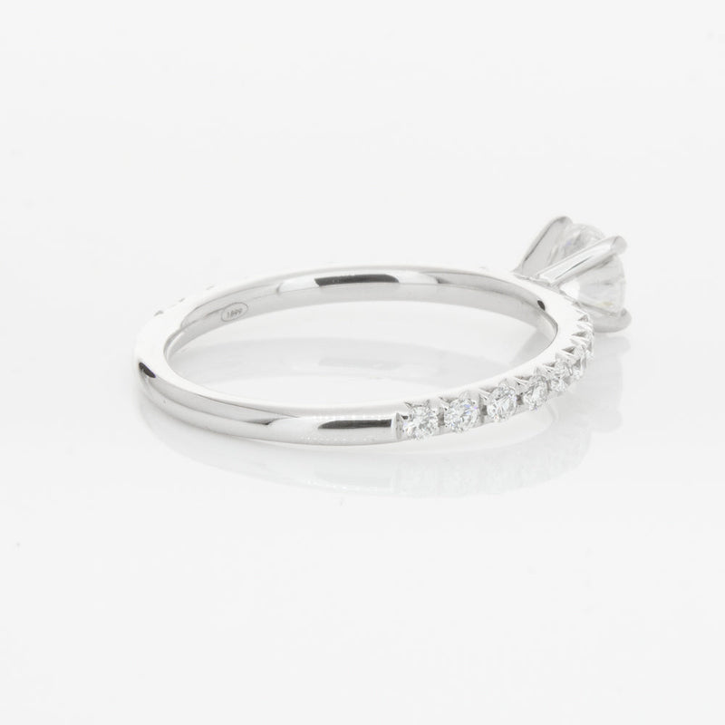 18ct White Gold .51ct Diamond Comet Ring-Ring-Walker & Hall