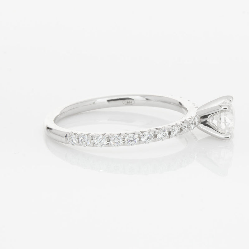 18ct White Gold .51ct Diamond Comet Ring-Ring-Walker & Hall