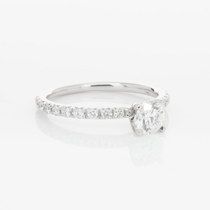 18ct White Gold .51ct Diamond Comet Ring-Ring-Walker & Hall
