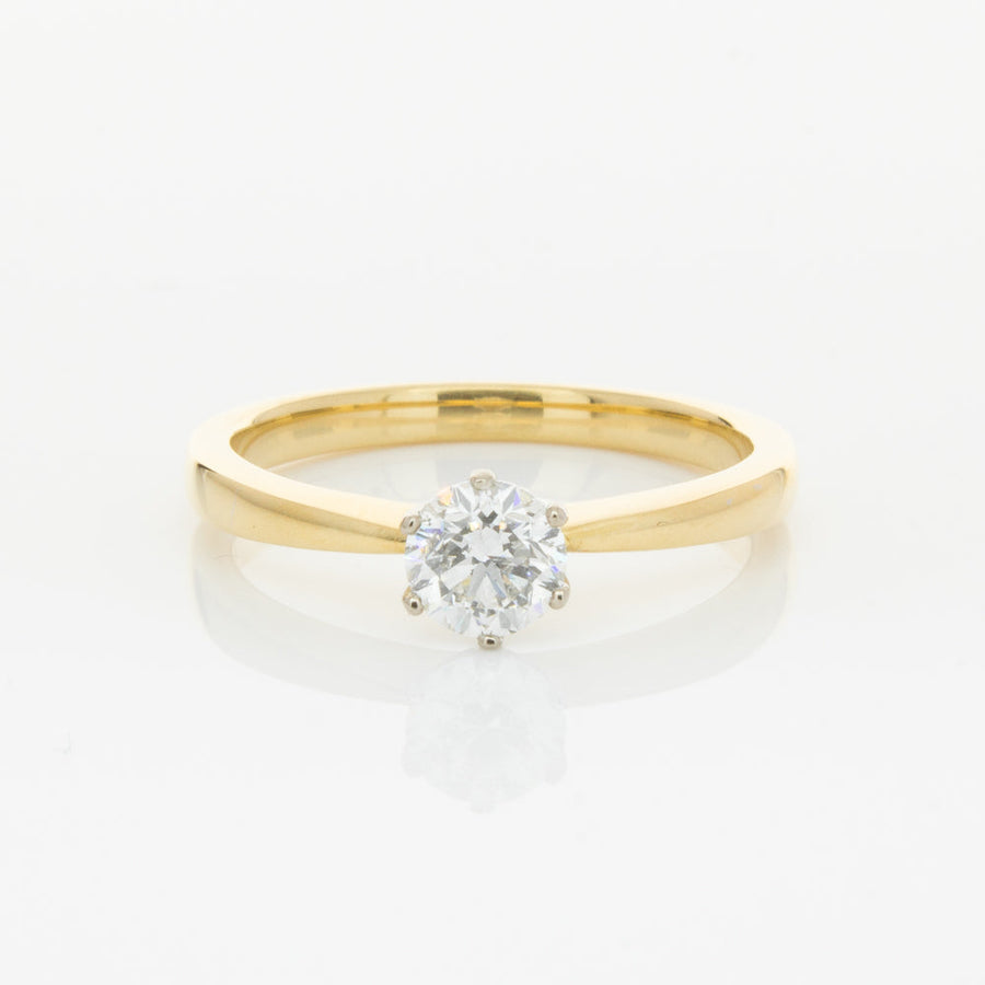 18ct Yellow Gold .50ct Diamond Nova Ring - Walker & Hall