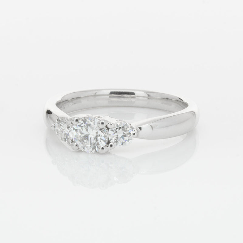 18ct White Gold .40ct Diamond Elysian Ring-Ring-Walker & Hall