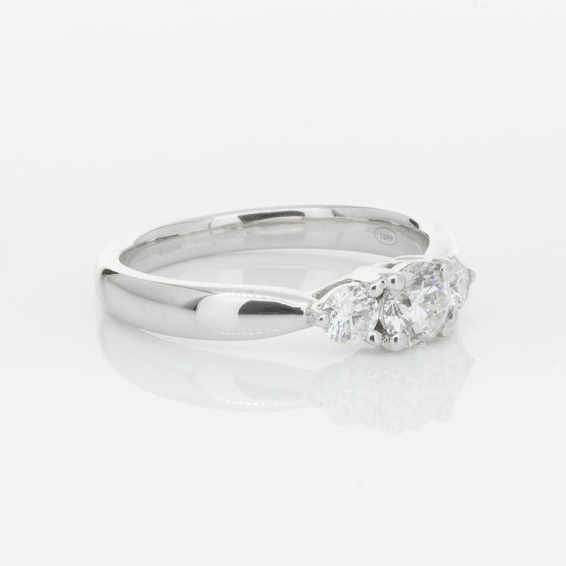 18ct White Gold .40ct Diamond Elysian Ring-Ring-Walker & Hall