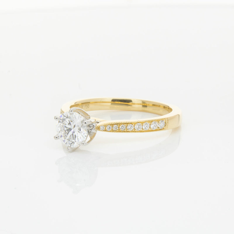 18ct Yellow Gold .70ct Diamond Zenith Ring-Ring-Walker & Hall