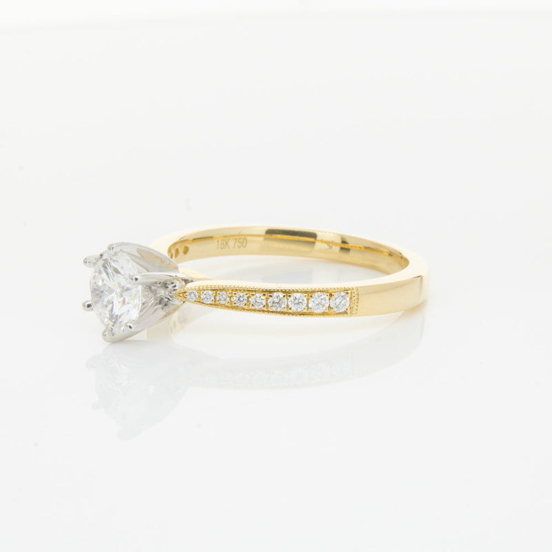 18ct Yellow Gold .70ct Diamond Zenith Ring-Ring-Walker & Hall