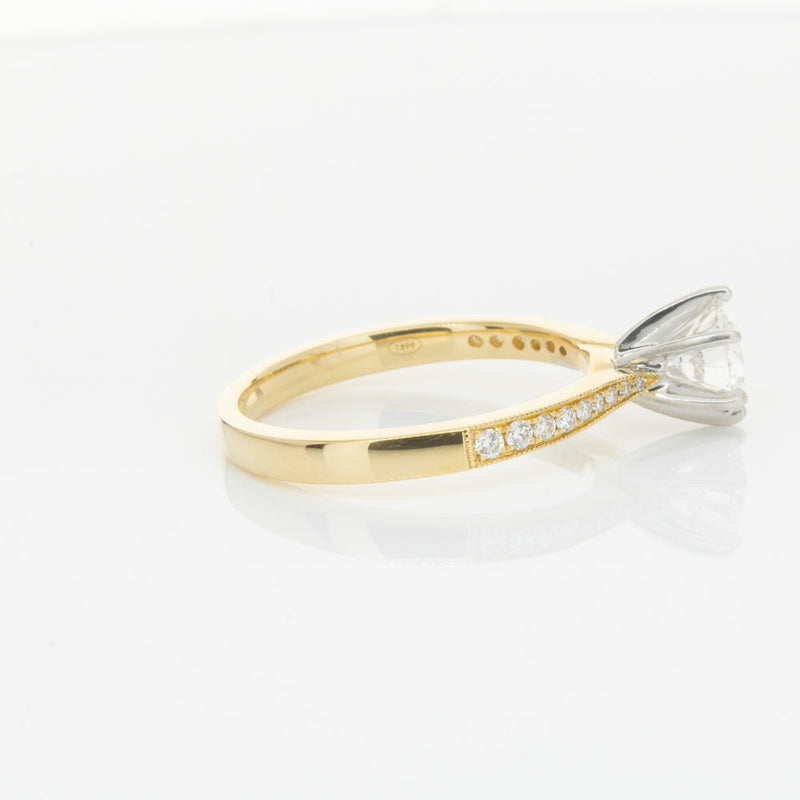 18ct Yellow Gold .74ct Diamond Zenith Ring-Ring-Walker & Hall