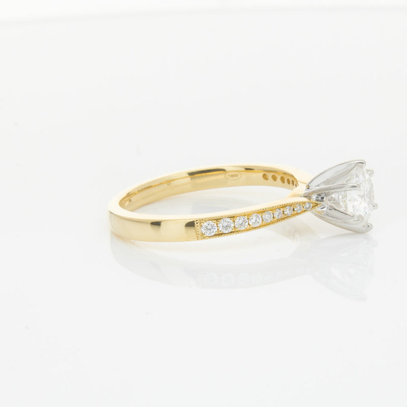 18ct Yellow Gold .74ct Diamond Zenith Ring-Ring-Walker & Hall