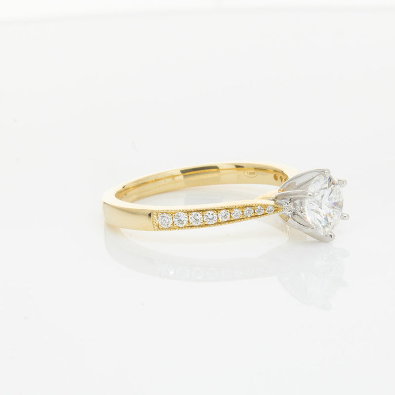 18ct Yellow Gold .70ct Diamond Zenith Ring-Ring-Walker & Hall