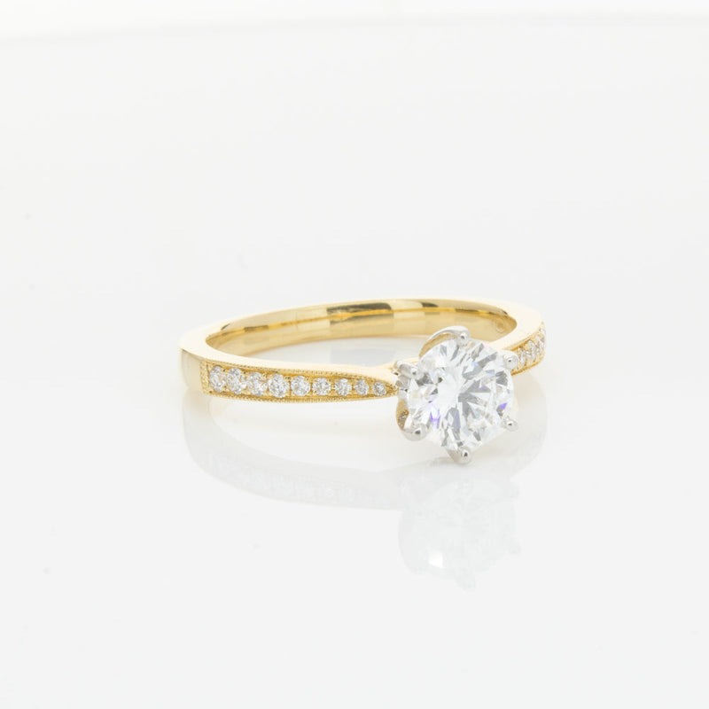 18ct Yellow Gold .70ct Diamond Zenith Ring-Ring-Walker & Hall