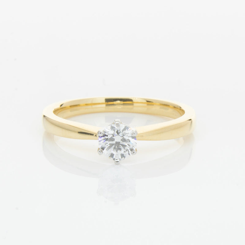 18ct Yellow Gold .40ct Diamond Nova Ring-Ring-Walker & Hall