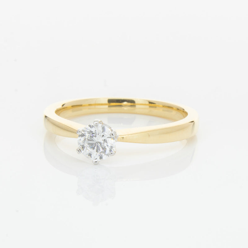 18ct Yellow Gold .40ct Diamond Nova Ring-Ring-Walker & Hall