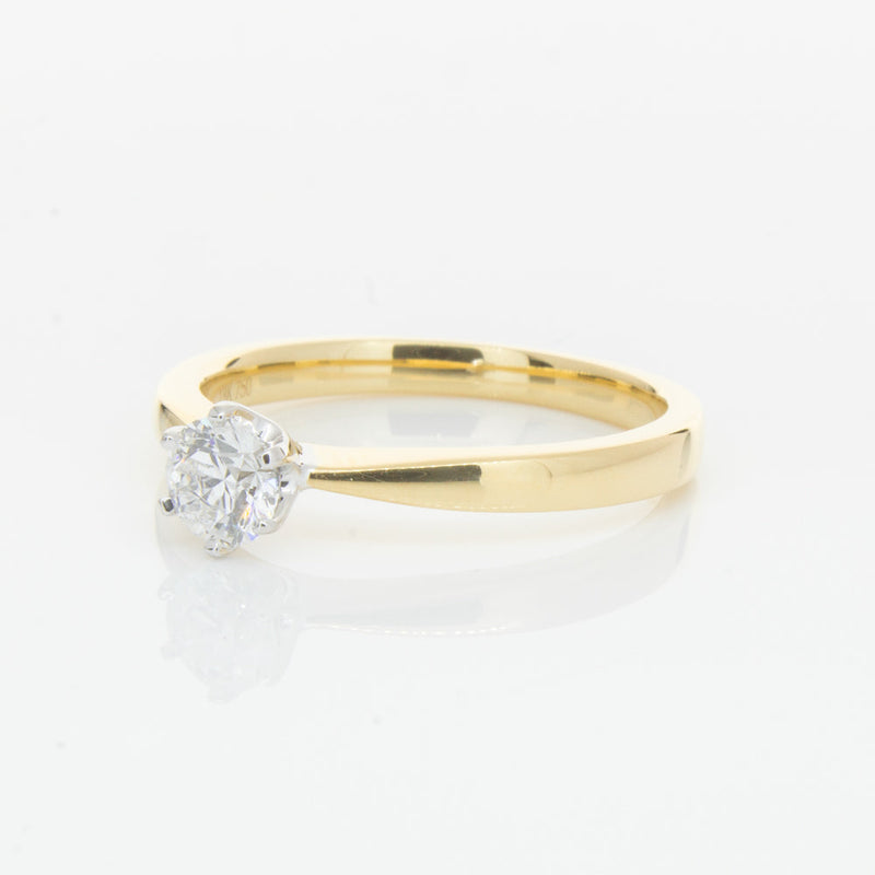 18ct Yellow Gold .40ct Diamond Nova Ring-Ring-Walker & Hall