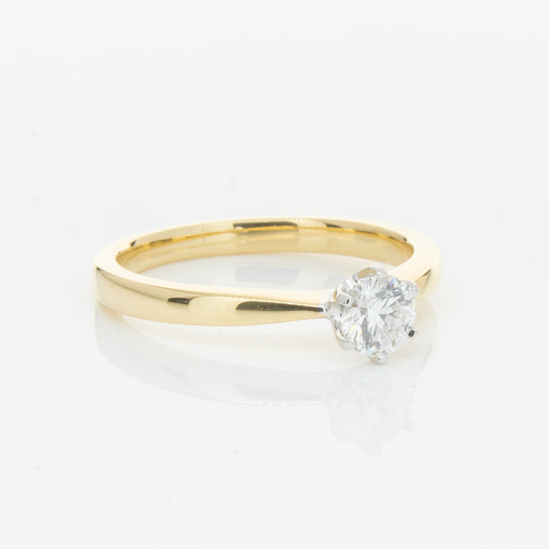 18ct Yellow Gold .40ct Diamond Nova Ring-Ring-Walker & Hall