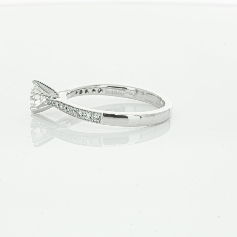 18ct White Gold .50ct Diamond Zenith Ring-Ring-Walker & Hall