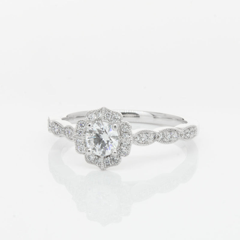 18ct White Gold .30ct Diamond Paramount Ring-Ring-Walker & Hall