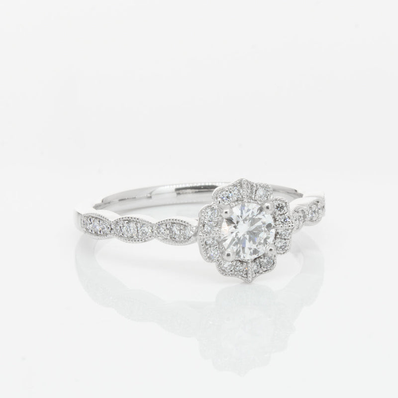 18ct White Gold .30ct Diamond Paramount Ring-Ring-Walker & Hall