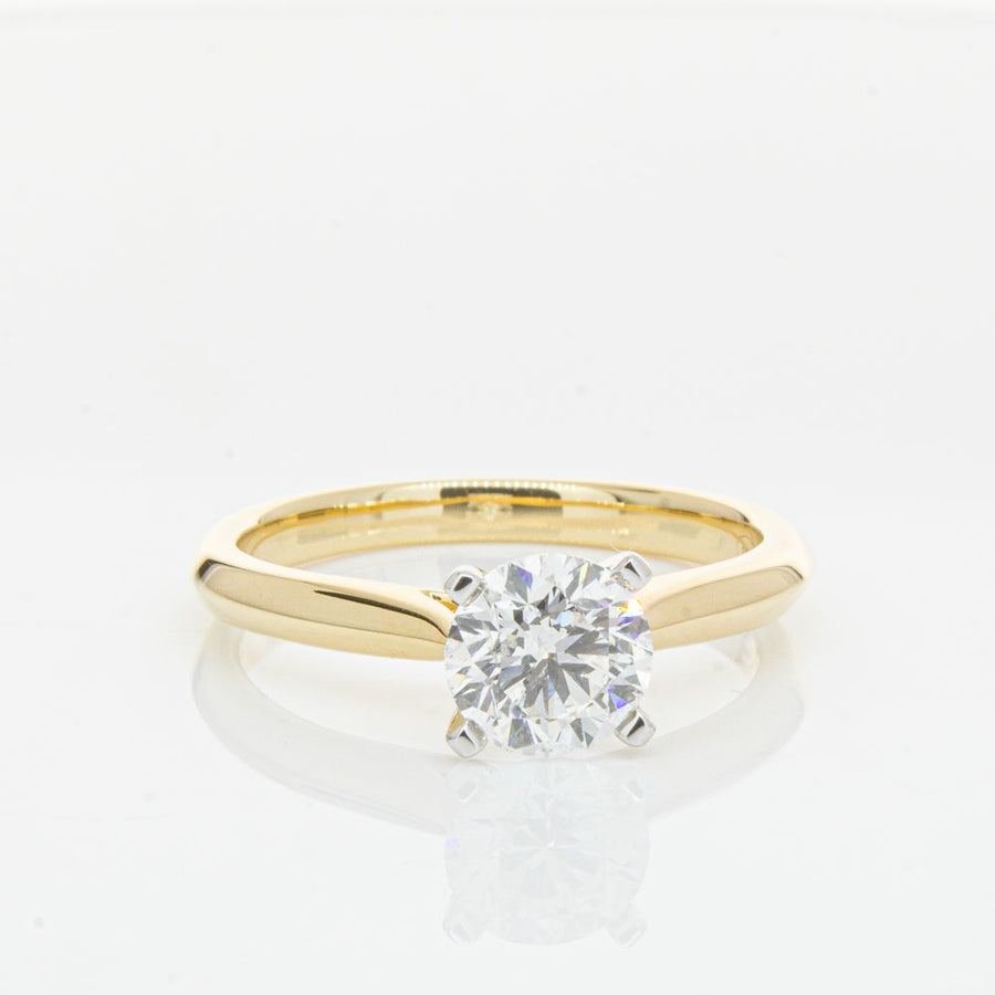 18ct Yellow Gold 1.00ct Diamond Venetian Ring - Walker & Hall