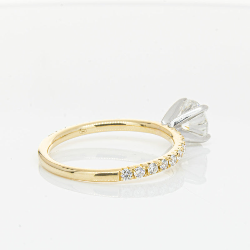 18ct Yellow Gold 1.01ct Diamond Comet Ring-Ring-Walker & Hall