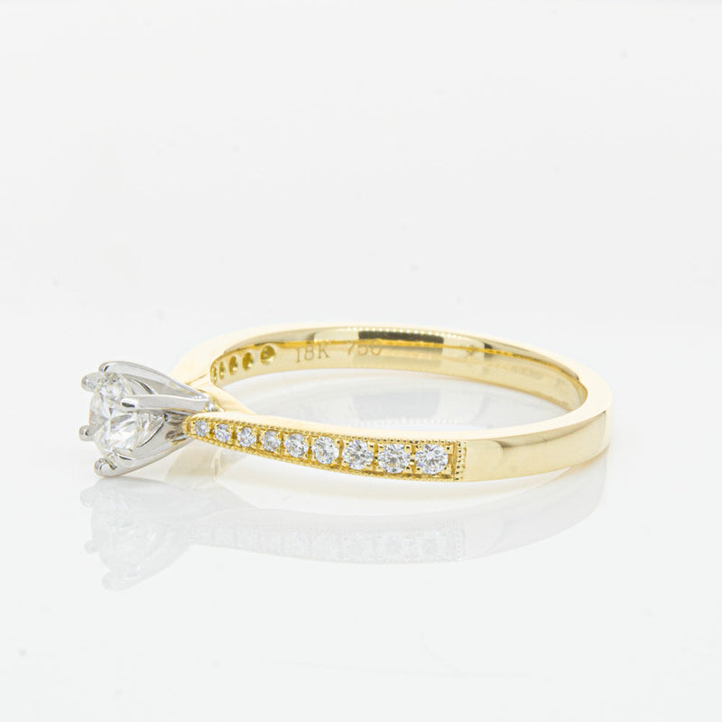 18ct Yellow Gold .34ct Diamond Zenith Ring-Ring-Walker & Hall