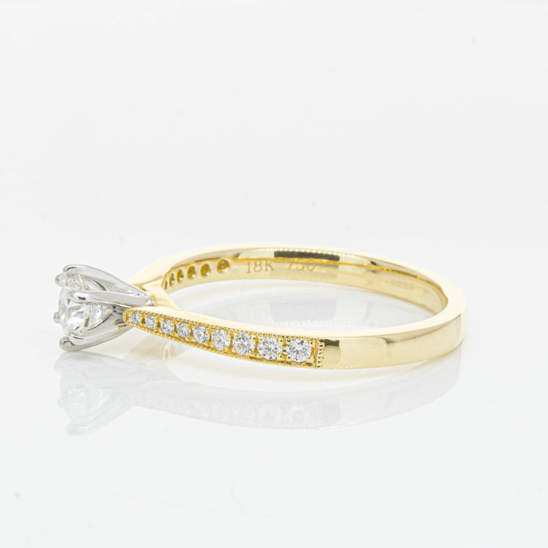 18ct Yellow Gold .34ct Diamond Zenith Ring-Ring-Walker & Hall
