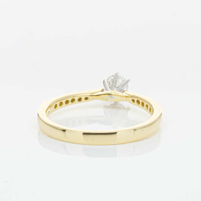 18ct Yellow Gold .34ct Diamond Zenith Ring-Ring-Walker & Hall