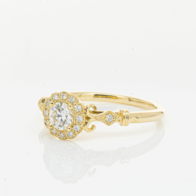18ct Yellow Gold .30ct Diamond Versailles Ring-Ring-Walker & Hall
