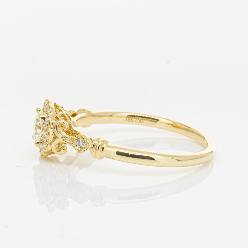 18ct Yellow Gold .30ct Diamond Versailles Ring-Ring-Walker & Hall