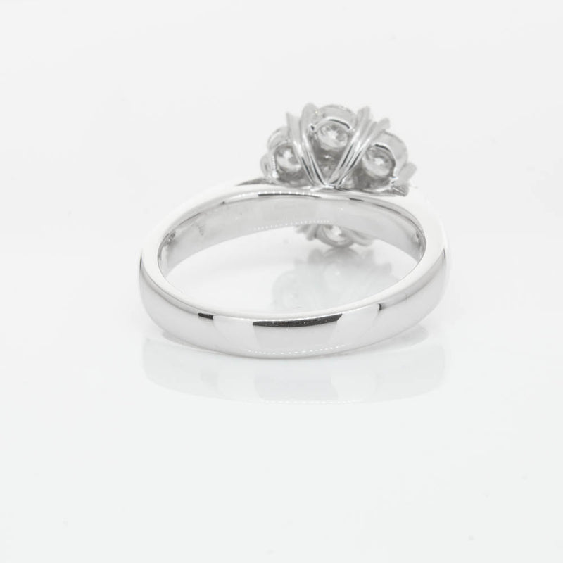18ct White Gold 1.20ct Diamond Lotus Ring-Ring-Walker & Hall
