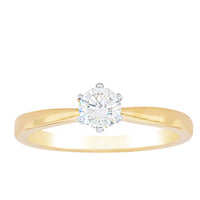 18ct Yellow Gold .40ct Diamond Nova Ring-Ring-Walker & Hall