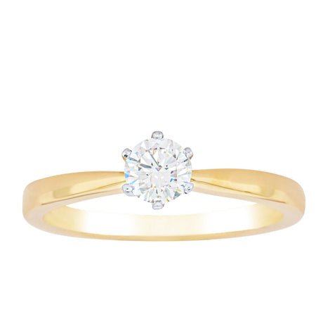 18ct Yellow Gold .40ct Diamond Nova Ring-Ring-Walker & Hall