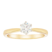 18ct Yellow Gold .50ct Diamond Nova Ring - Walker & Hall