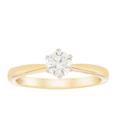 18ct Yellow Gold .50ct Diamond Nova Ring - Walker & Hall